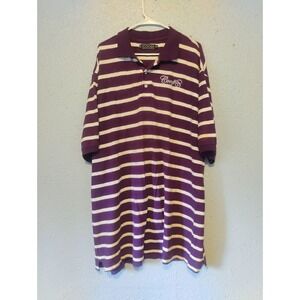 Coogi Polo Vintage Button Up Short Sleeve Shirt Striped Pattern 3XL
